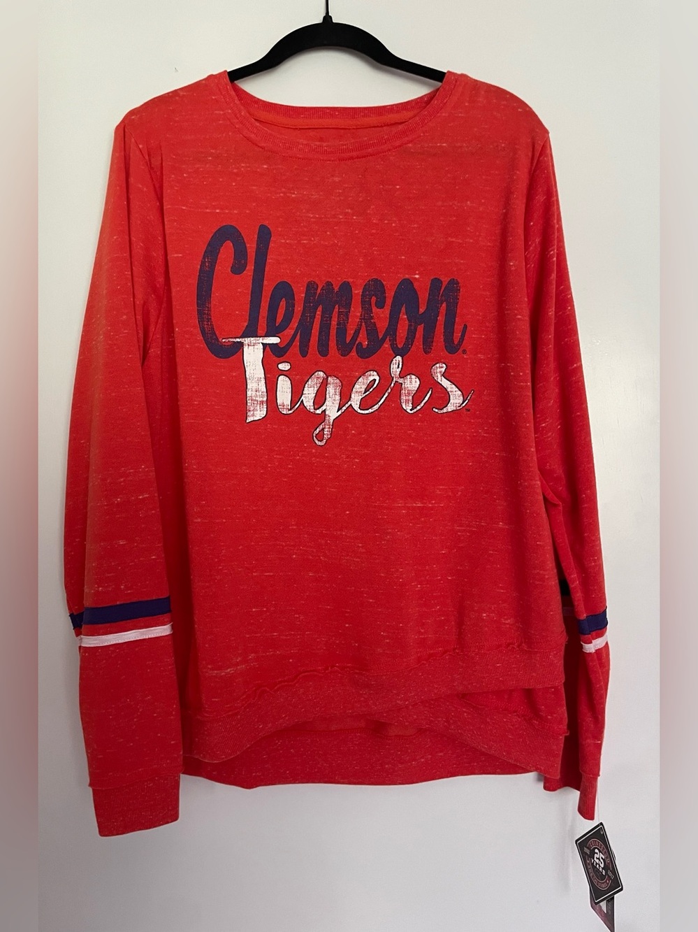 Clemson Tigers Women’s Washed Pullover Sweatshirt - NWT - Size XL